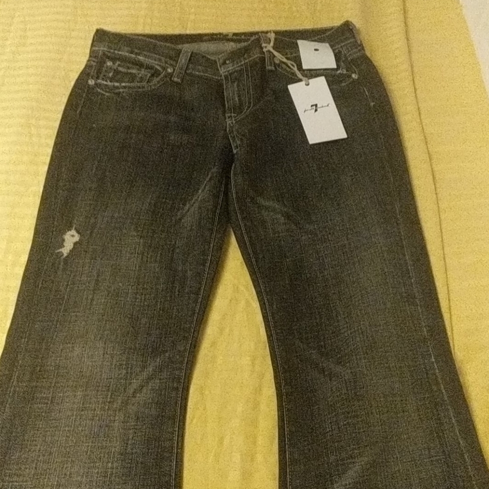 Brand new 7 for all mankind black jeans